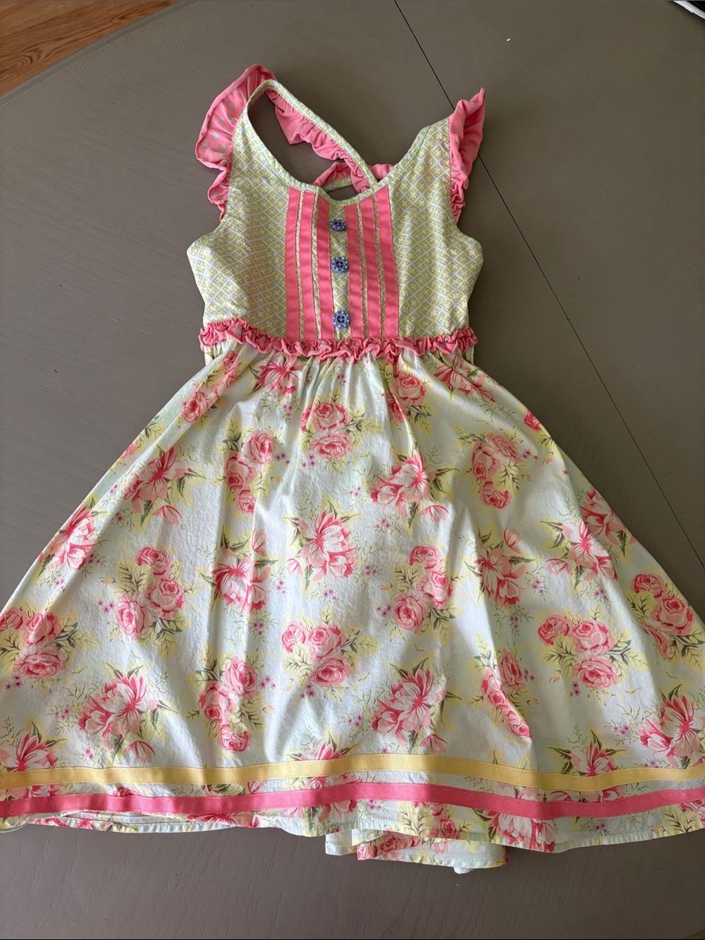 Matilda Jane Pink and Cream Floral Sundress